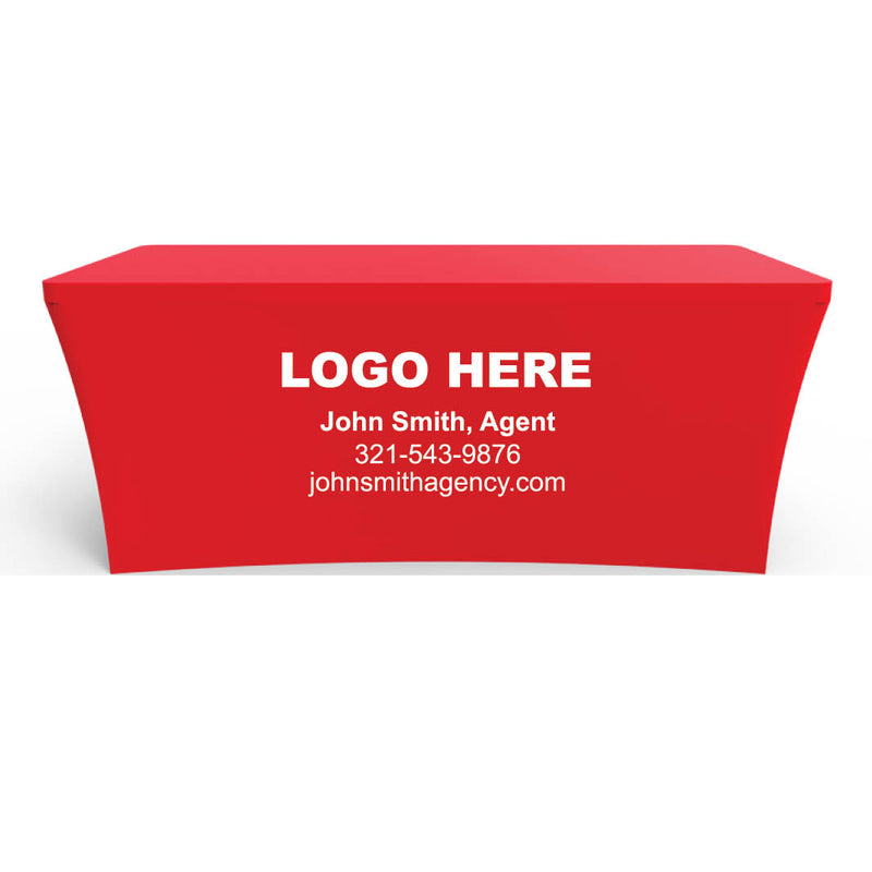 Stretch Table Throw Full Color 6 ft. 3-sided (FREE SHIPPING)